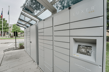 Postal Station with Luxer Package Lockers at Limestone Ranch, Texas, 75067